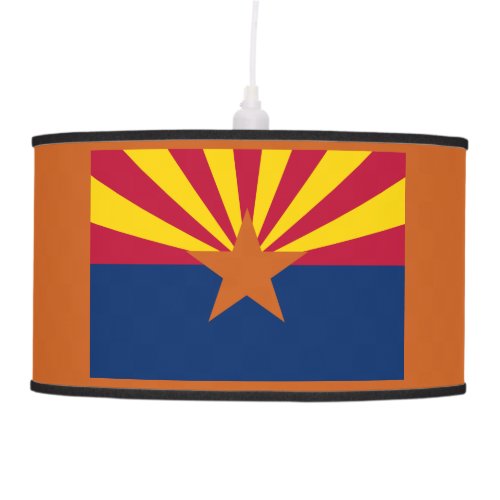 Arizona Flag American The Copper State Ceiling Lamp