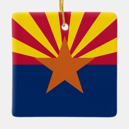 Arizona Flag American The Copper State Ceramic Ornament