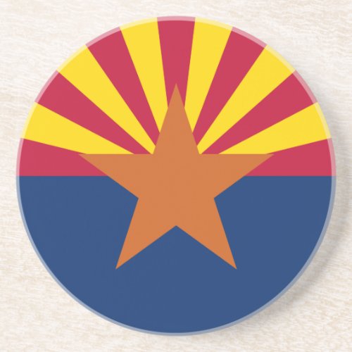 Arizona Flag American The Copper State Coaster