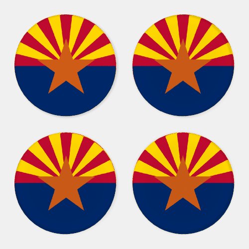 Arizona Flag American The Copper State Coaster Set