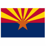 Arizona Flag, American The Copper State Cutout<br><div class="desc">The Arizona flag, Arizona a southwestern state is home natural wonders like the Grand Canyon, Colorado River, Saguaro National Park and Sonoran Desert. Arizona nicknames are The Copper State and Grand Canyon State. This work is ineligible for copyright and therefore in the public domain because it consists entirely of information...</div>