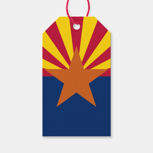 Arizona Flag American The Copper State Gift Tags
