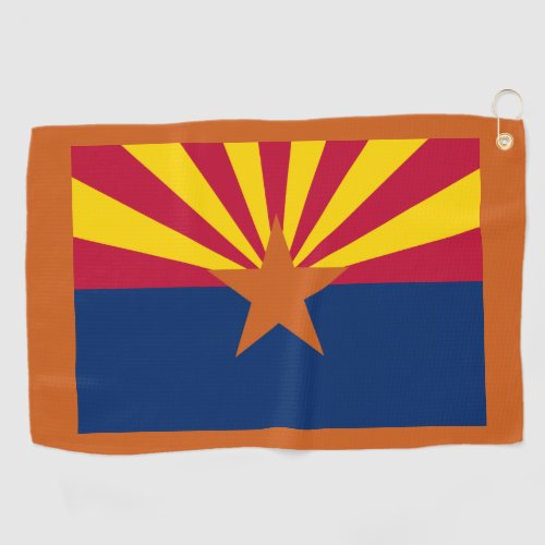 Arizona Flag American The Copper State Golf Towel