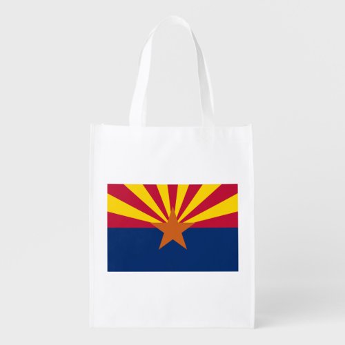 Arizona Flag American The Copper State Grocery Bag