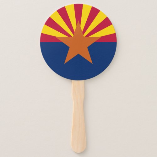 Arizona Flag American The Copper State Hand Fan