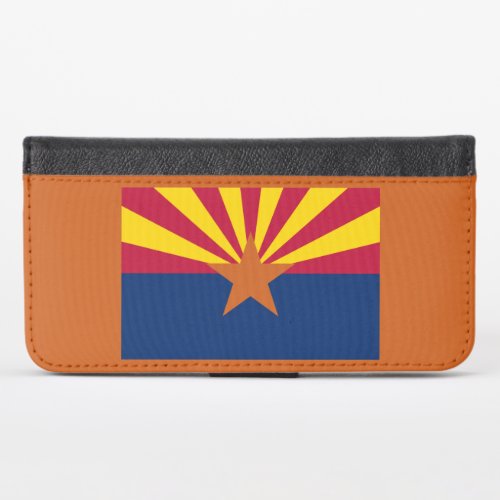 Arizona Flag American The Copper State iPhone X Wallet Case