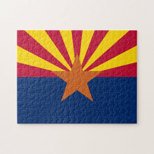 Arizona Flag American The Copper State Jigsaw Puzzle