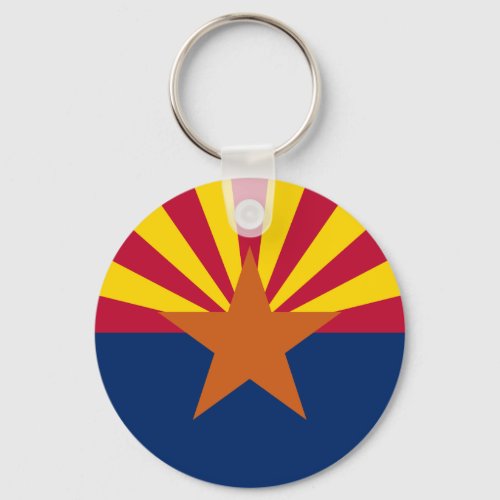 Arizona Flag American The Copper State Keychain