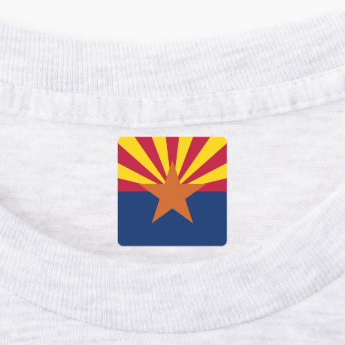 Arizona Flag American The Copper State Kids Labels