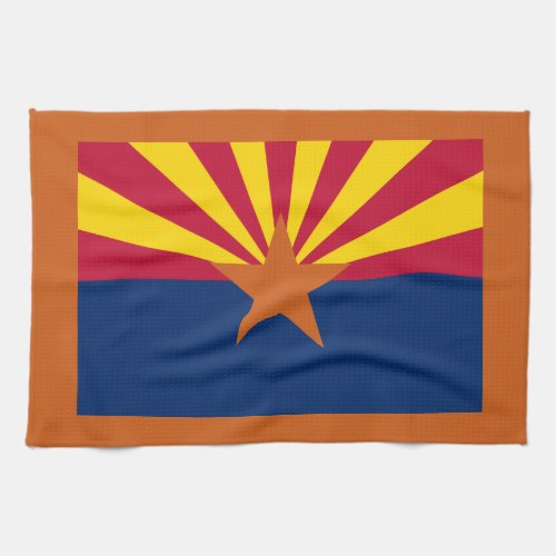 Arizona Flag American The Copper State Kitchen Towel