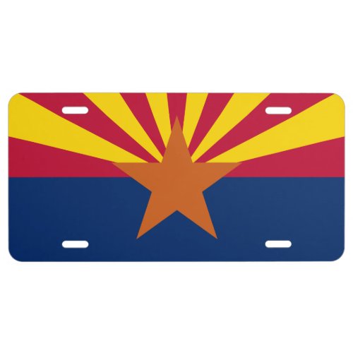 Arizona Flag American The Copper State License Plate