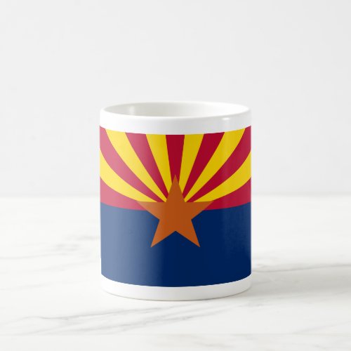 Arizona Flag American The Copper State Magic Mug