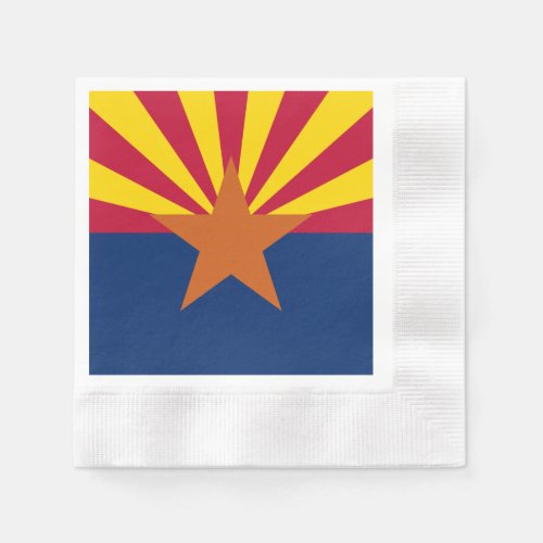 Arizona Flag American The Copper State Napkins