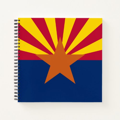 Arizona Flag American The Copper State Notebook