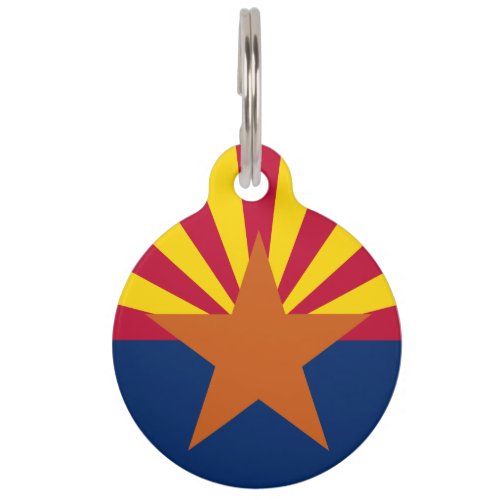 Arizona Flag American The Copper State Pet ID Tag