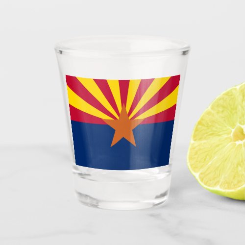 Arizona Flag American The Copper State Shot Glass