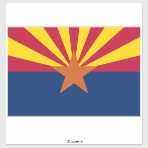 Arizona Flag American The Copper State Sticker