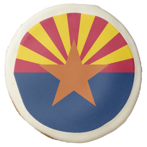 Arizona Flag American The Copper State Sugar Cookie