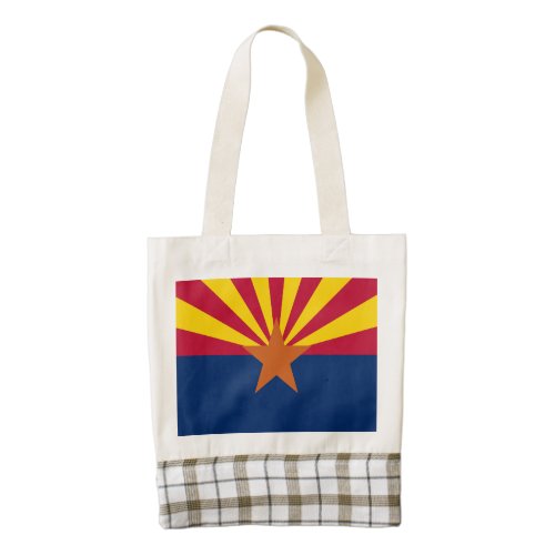 Arizona Flag American The Copper State Zazzle HEART Tote Bag