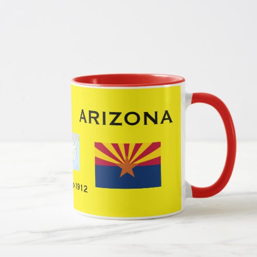 Arizona Flag and Crest Mug