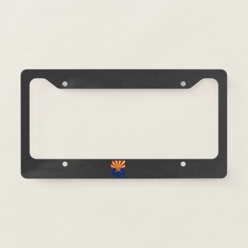 Arizona flag and map license plate frame