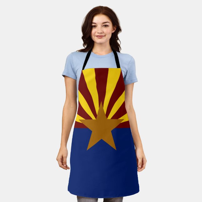 Arizona flag apron (Worn)