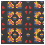 Arizona Flag &amp; Arizona Hearts fashion Fabric / USA