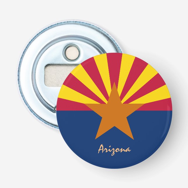 Arizona Flag & Arizona party /sports USA drink Bottle Opener (Front)