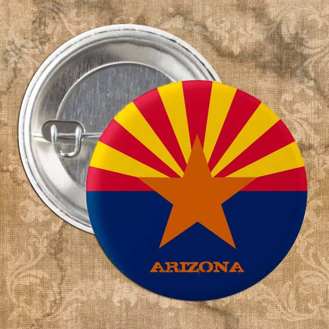 Arizona Flag & Arizona State USA fashion/sport fan Button (Creator Uploaded)