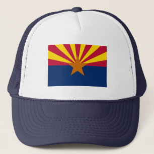 Arizona Flag & Arizona State USA fashion/sport fan Trucker Hat
