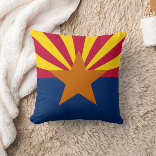 Arizona Flag  Arizona State USA fashion sports Throw Pillow