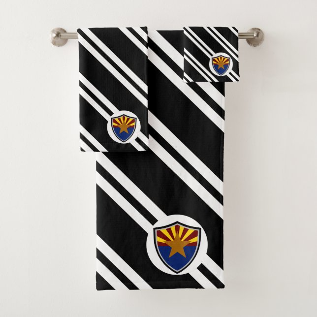 Arizona flag bath towel set (Insitu)