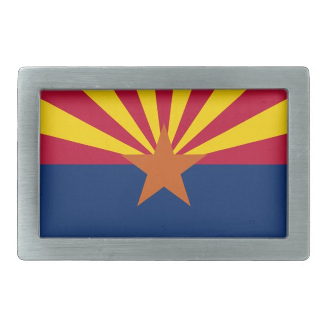 Arizona flag belt buckle (Front)