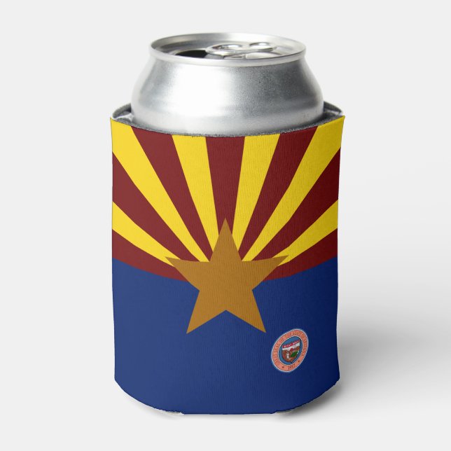Arizona flag can cooler (Can Front)