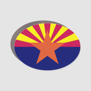 Arizona Flag Car Magnet