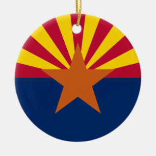 Arizona Flag Ceramic Ornament