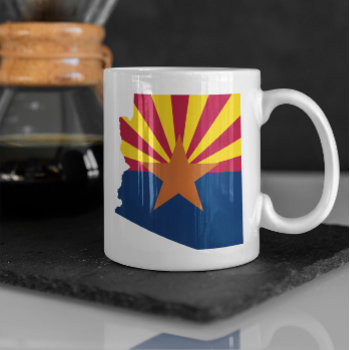 Arizona Flag Colors Coffee Mug by silhouette_emporium at Zazzle