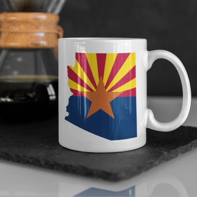 Arizona Flag Colors Coffee Mug (Arizona Coffee Cup)