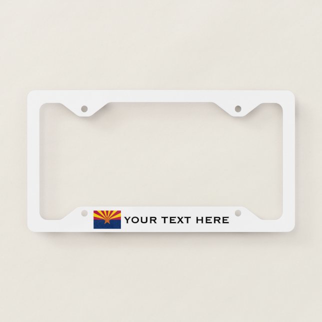 Arizona Flag Custom  License Plate Frame (Front)