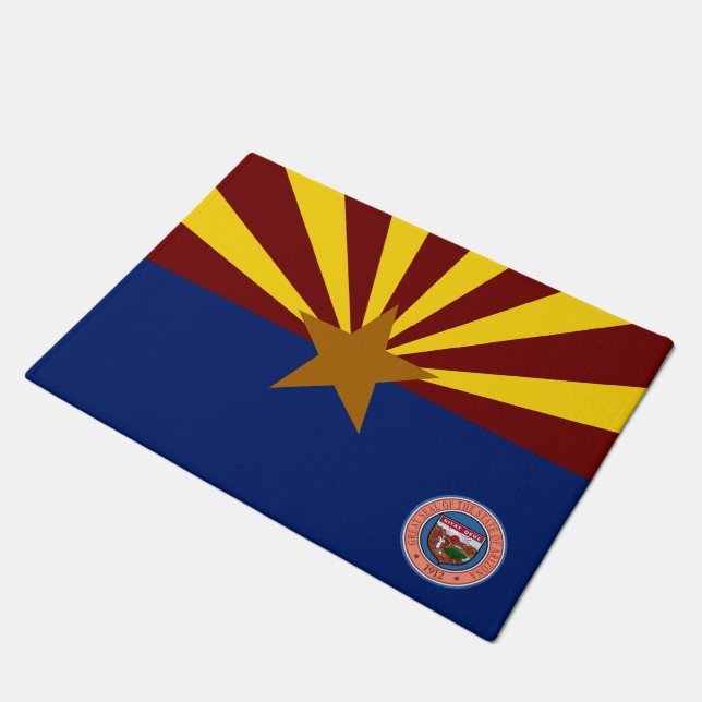 Arizona flag doormat (Angled)