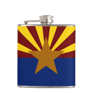 Arizona flag flask