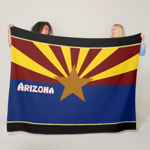Arizona flag fleece blanket