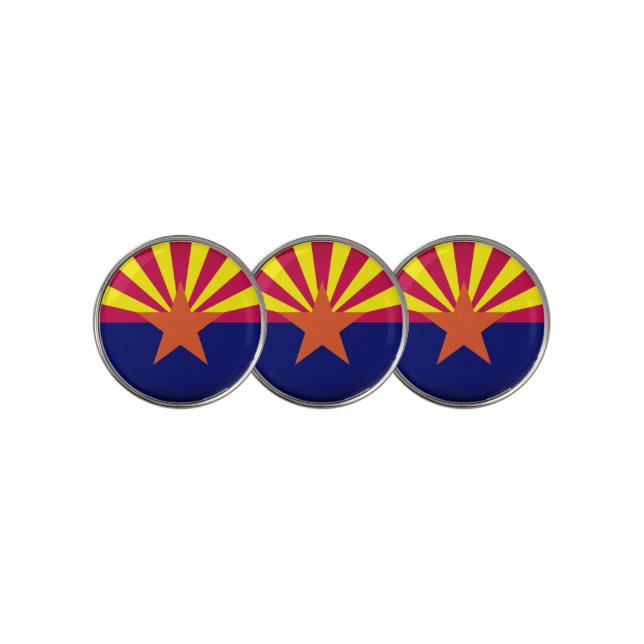 Arizona Flag Golf Ball Marker (3 Up)