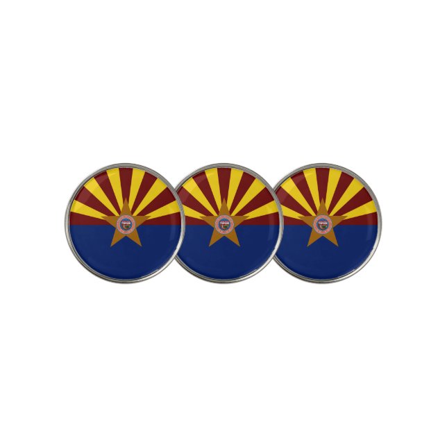Arizona flag golf ball marker (3 Up)