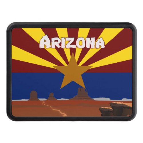 Arizona flag hitch cover