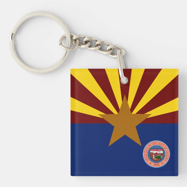 Arizona flag keychain (Front)