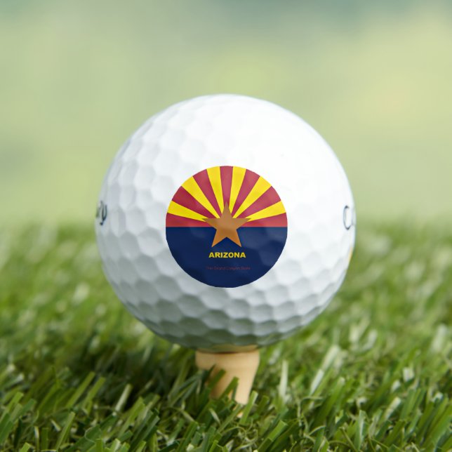 Arizona Flag, labeled Golf Balls (Insitu Tee)