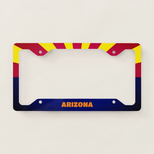 Arizona Flag License Plate Frame (Front)
