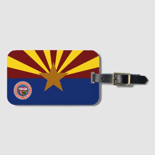 Arizona flag luggage tag