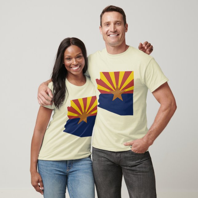 Arizona Flag Map T-Shirt (Unisex)